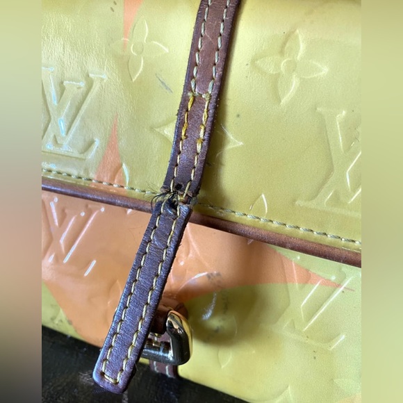 Rare Vintage LOUIS VUITTON 2000 Vernis Leather CLUTCH Handbag Designer Purse LV - Picture 10 of 13